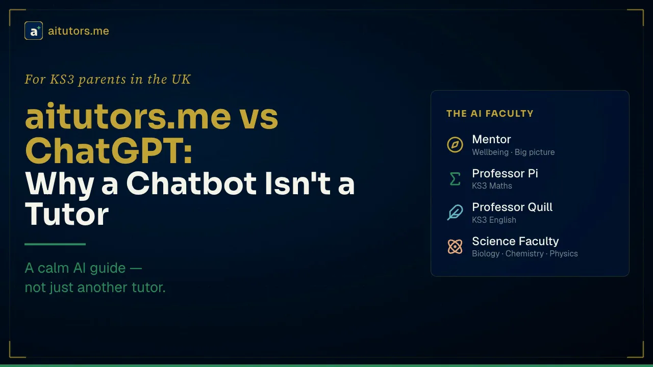aitutors.me vs ChatGPT: Why a Chatbot Isn't a Tutor