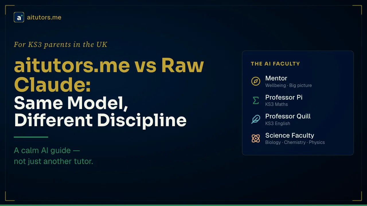 aitutors.me vs Raw Claude: Same Model, Different Discipline