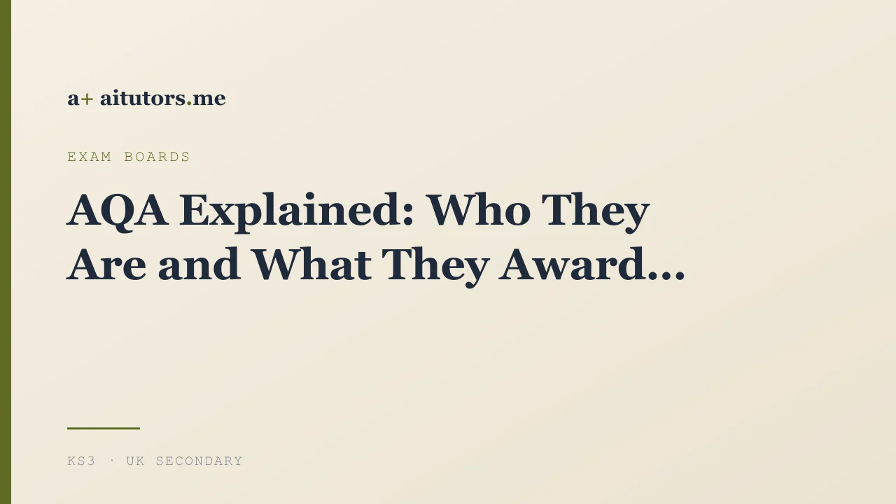 AQA Explained: Who They Are and What They Award