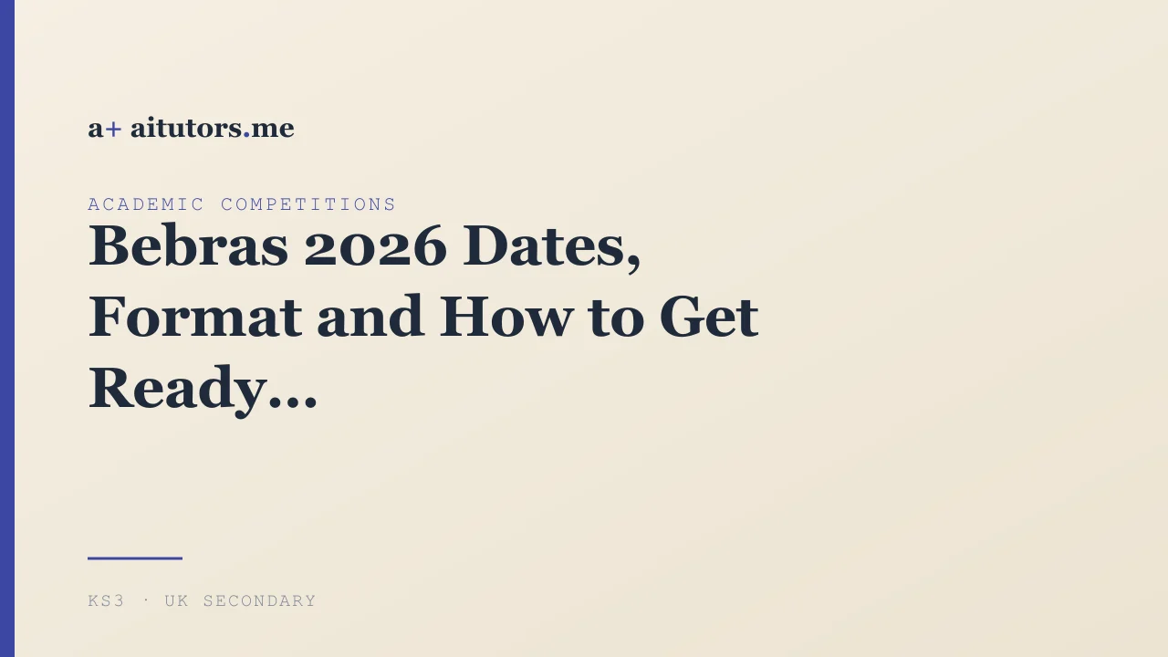 Bebras 2026 Dates, Format and How to Get Ready