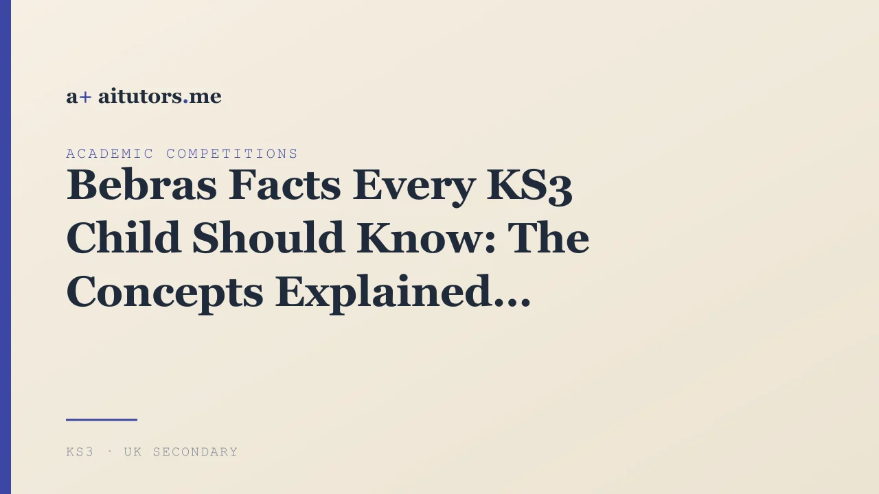 Bebras Facts Every KS3 Child Should Know: The Concepts Explained