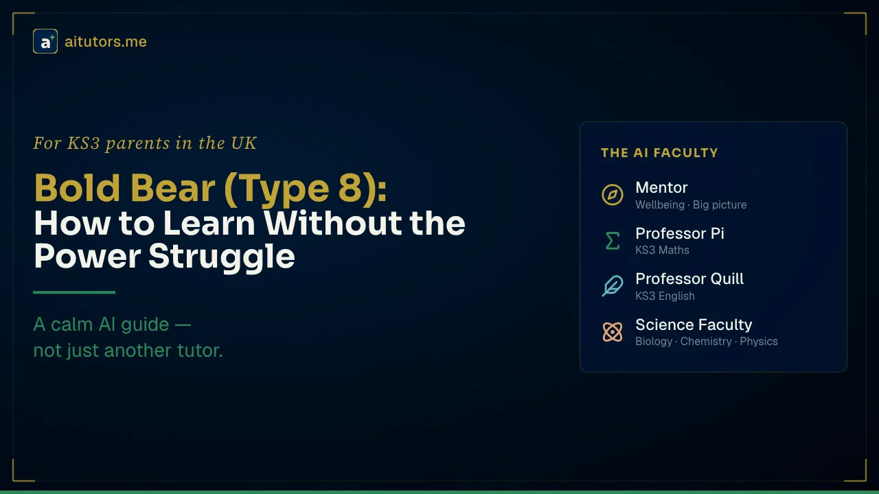 Bold Bear (Type 8): How to Learn Without the Power Struggle