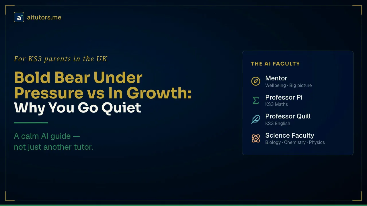 Bold Bear Under Pressure: Why You Withdraw — and What Reconnection Looks Like