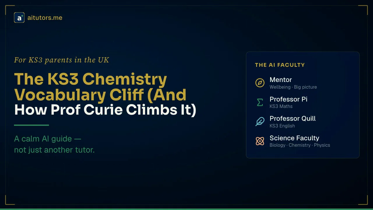 The KS3 Chemistry Vocabulary Cliff (And How Prof Curie Climbs It With Your Child)