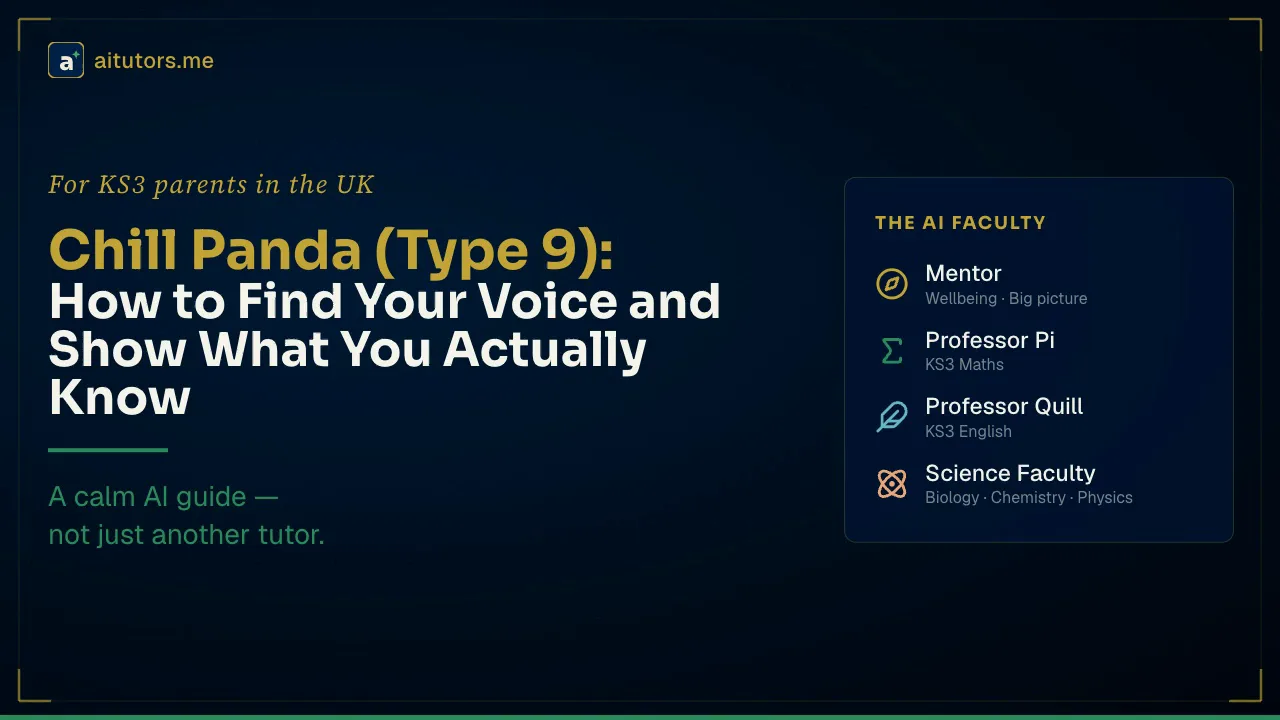 Chill Panda (Type 9): How to Find Your Voice and Show What You Actually Know
