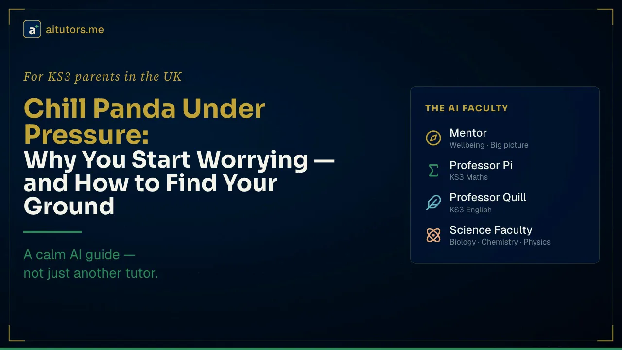 Chill Panda Under Pressure: Why You Start Anxiously Performing — and How to Find Your Ground