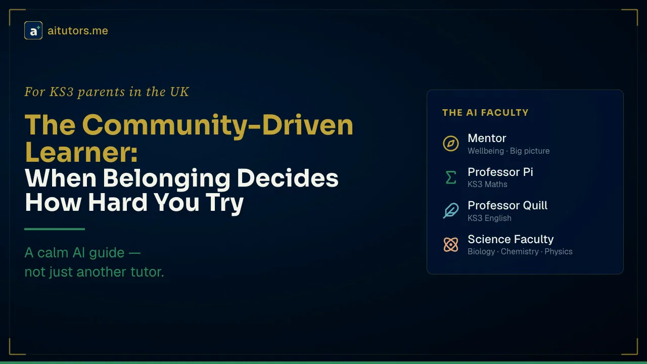 The Community-Driven Learner: When Belonging and Contribution Determine How Hard You Try