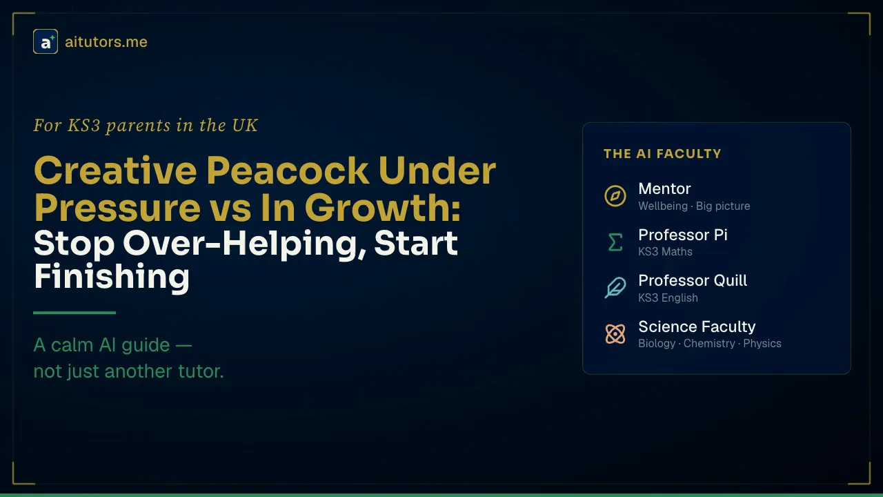 Creative Peacock Under Pressure: Why You Start Over-Helping — and What That Costs You