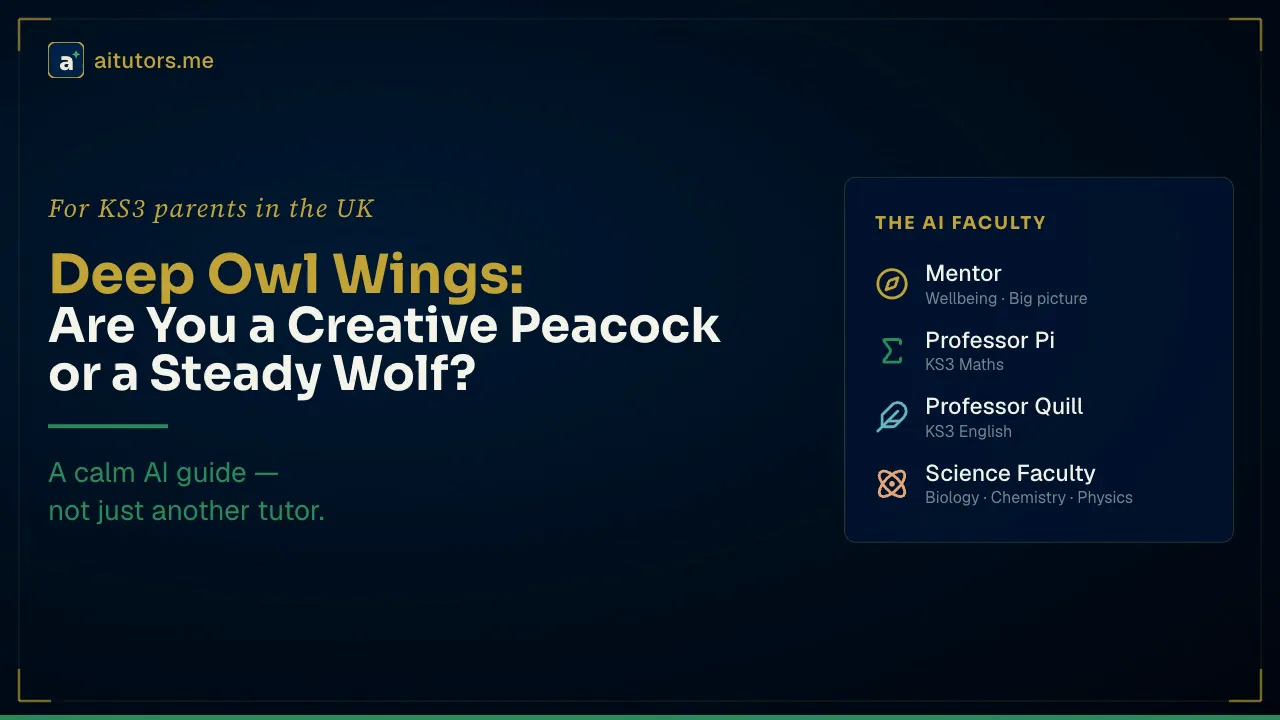 Deep Owl Wings: The Creative Peacock Influence vs The Steady Wolf Influence