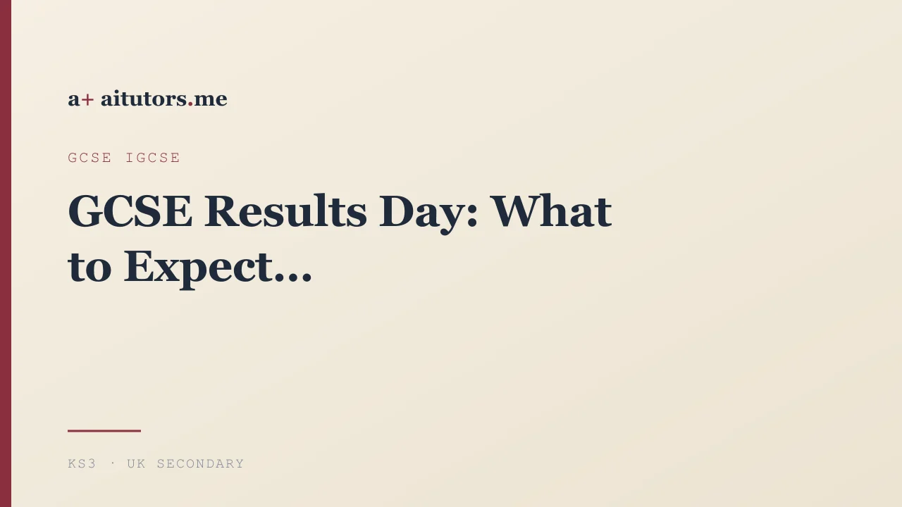 GCSE Results Day: What to Expect