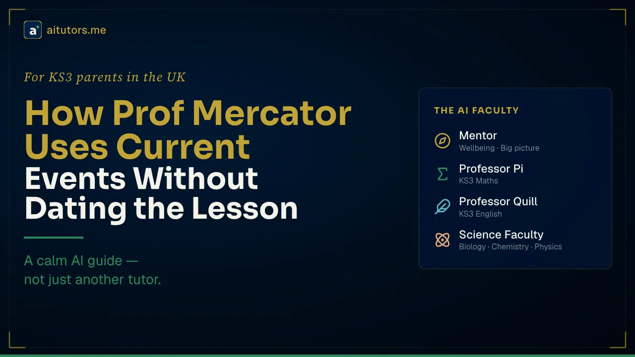 How Prof Mercator Uses Current Events Without Becoming a News Engine