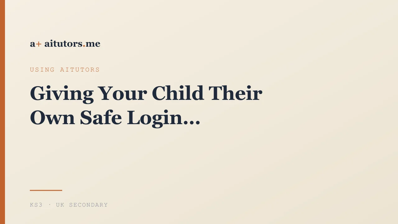 Giving Your Child Their Own Safe Login