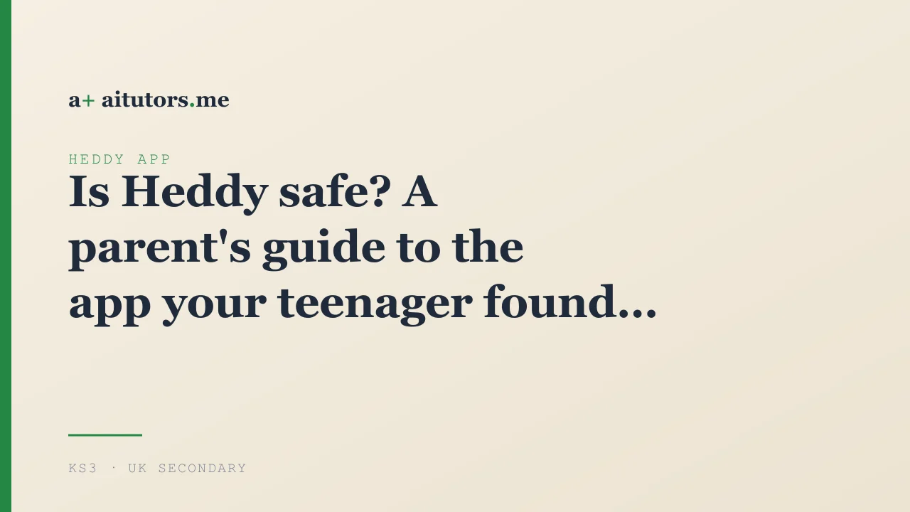 Is Heddy safe? A parent's guide to the app your teenager found