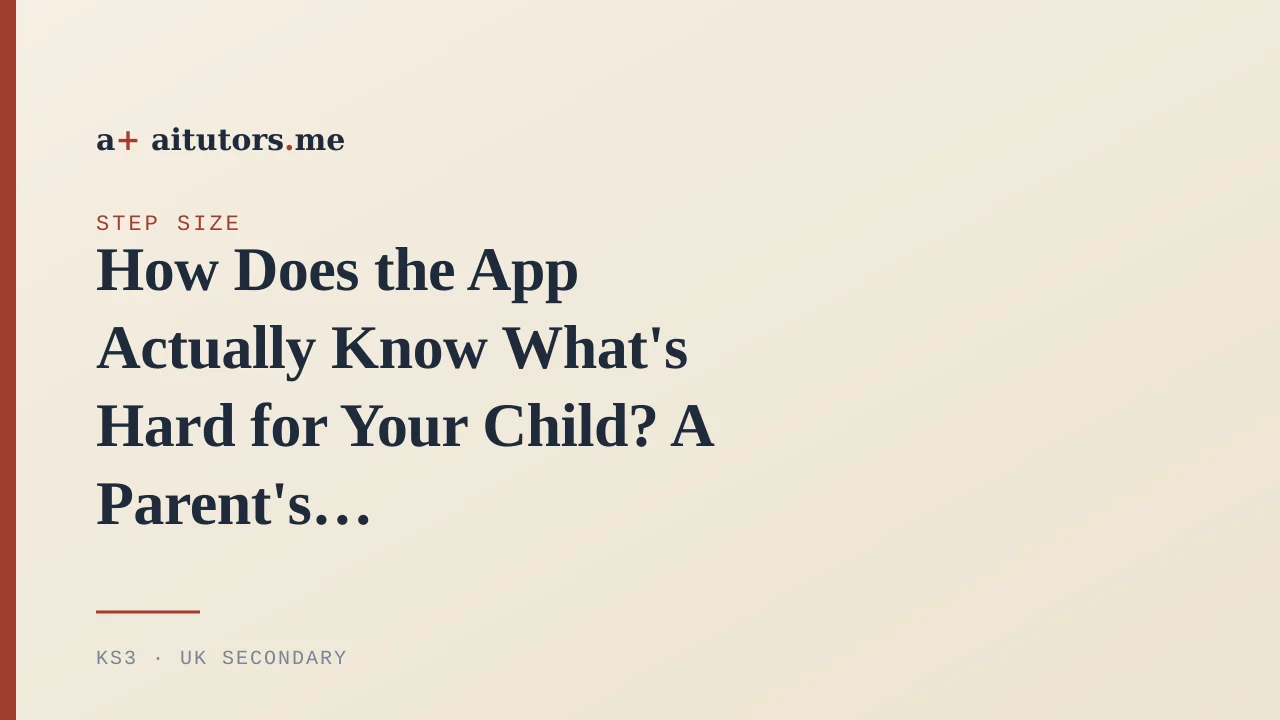 How Does the App Actually Know What's Hard for Your Child? A Parent's Guide to Adaptive Learning Tech