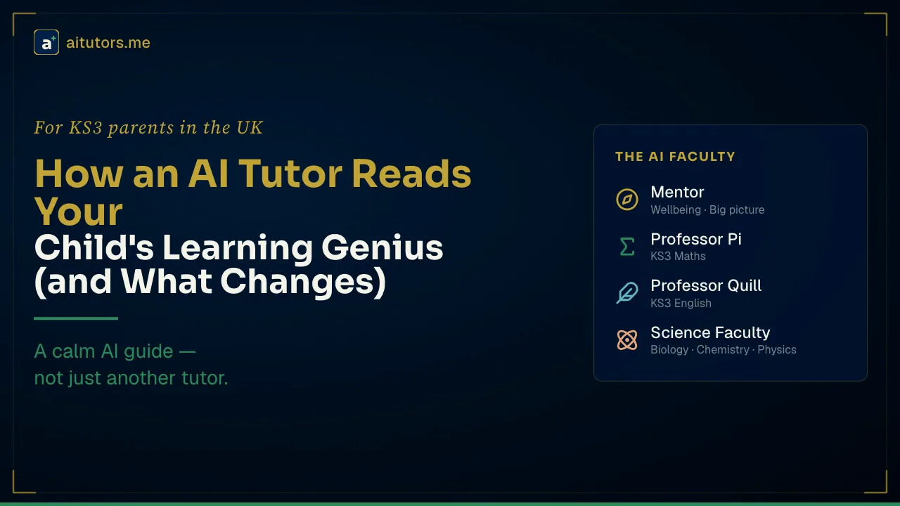 How an AI Tutor Reads Your Child's Learning Genius (and What Changes)