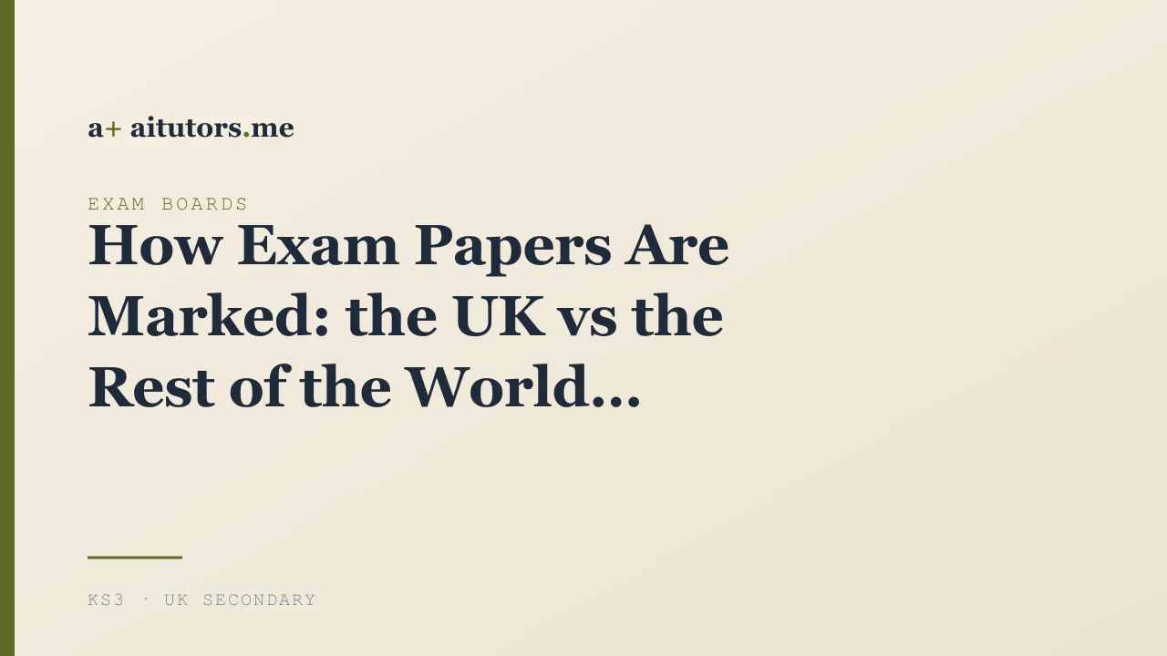 How Exam Papers Are Marked: the UK vs the Rest of the World