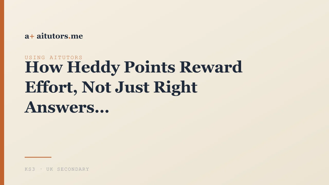 How Heddy Points Reward Effort, Not Just Right Answers