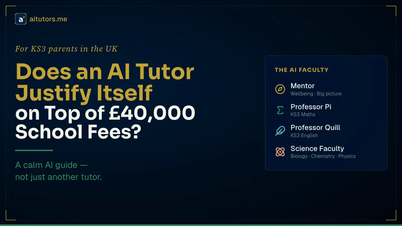 Does an AI Tutor Justify Itself on Top of £40,000 School Fees? An Honest ROI