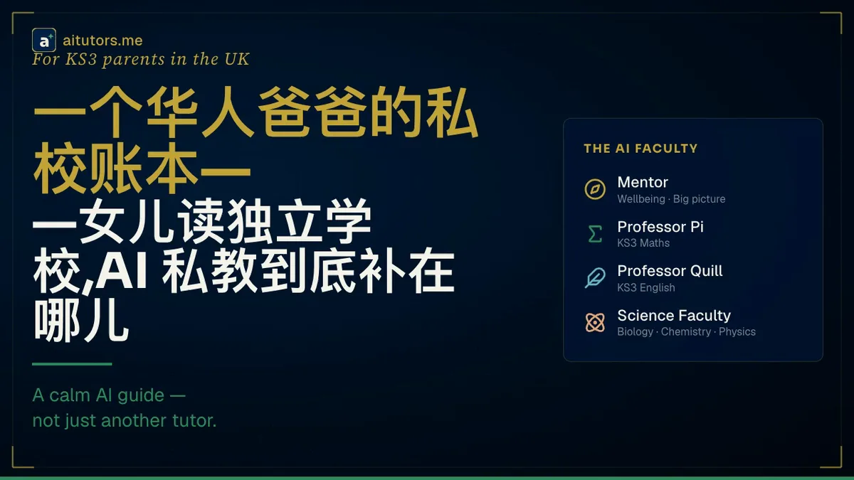 一个华人爸爸的私校账本——女儿读独立学校，AI 私教到底补在哪儿