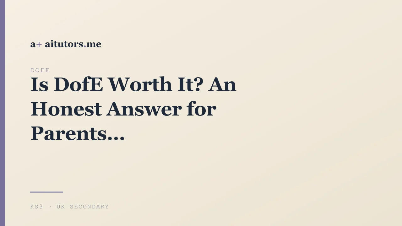 Is DofE Worth It? An Honest Answer for Parents