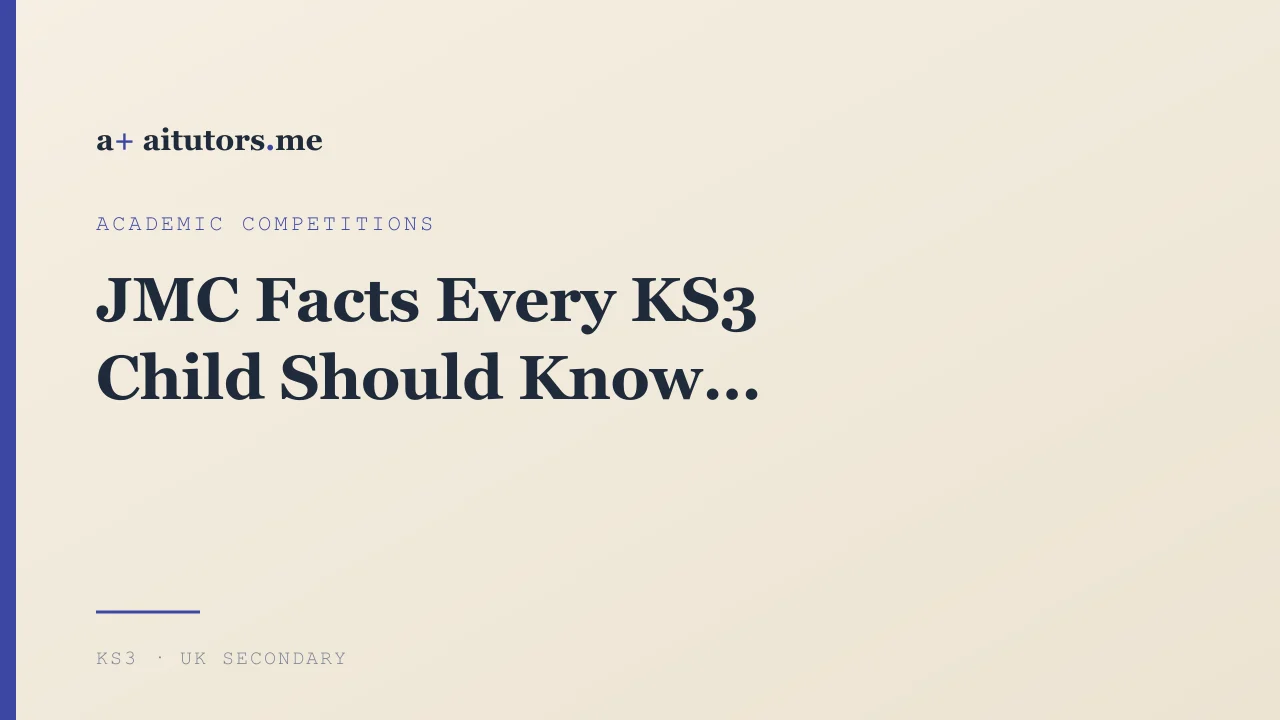 JMC Facts Every KS3 Child Should Know