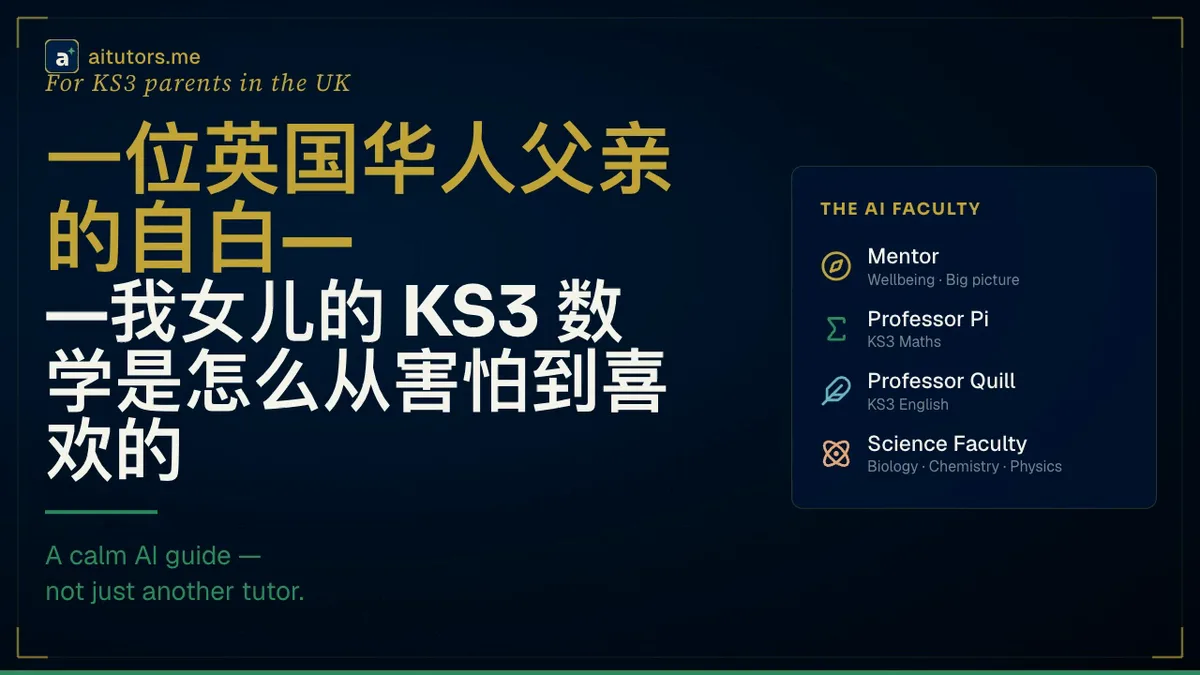 一位英国华人父亲的自白——我女儿的 KS3 数学，是怎么从害怕到喜欢的