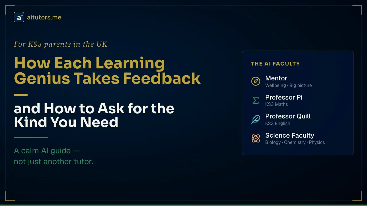 How Each Learning Genius Receives Feedback — and How to Give It Back
