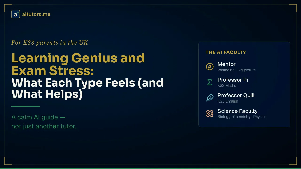 Learning Genius and Exam Stress: What Each Type Feels (and What Actually Helps)