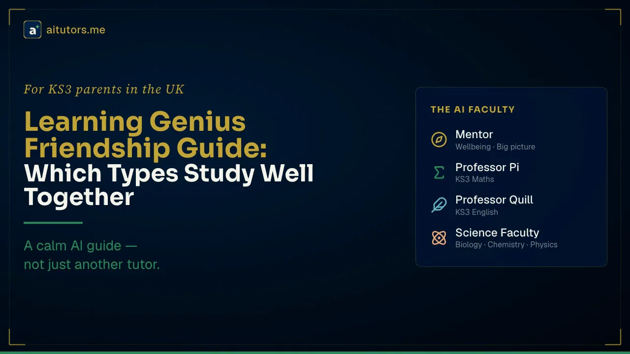 Learning Genius Friendship Guide: Which Types Study Well Together