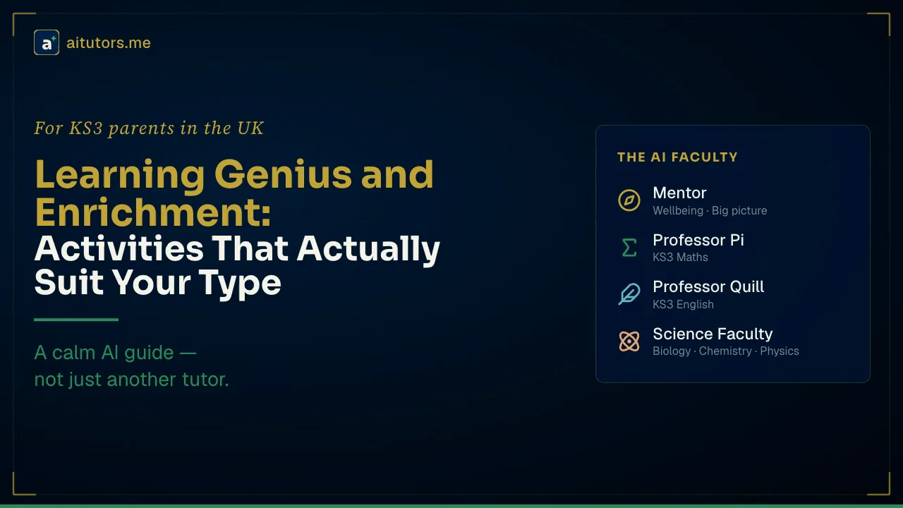 Learning Genius and Enrichment: Activities That Actually Suit Your Type