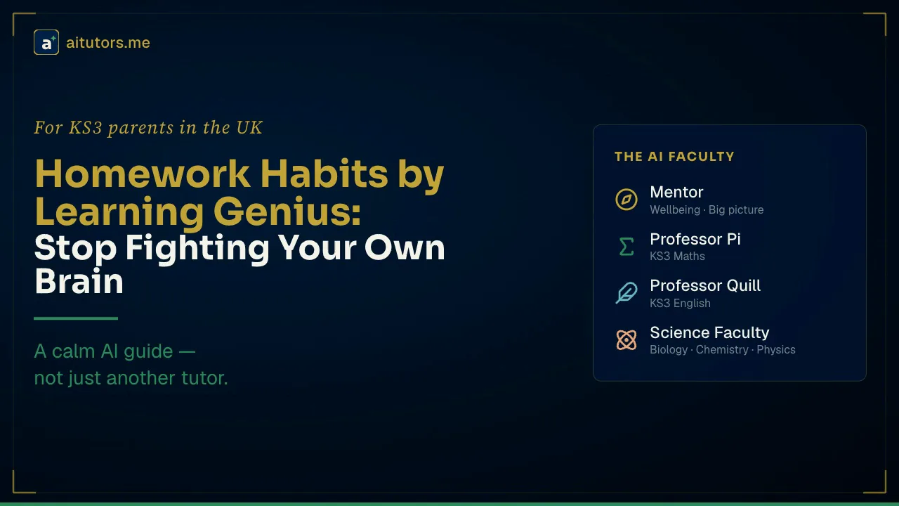 Homework Habits by Learning Genius: Stop Fighting Your Own Brain