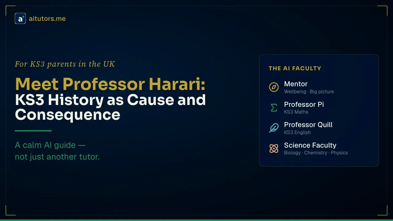 Meet Prof Harari: Cause and Consequence Over Names and Dates