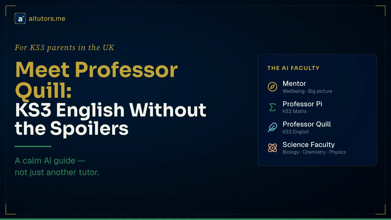 Meet Professor Quill: KS3 English Without the Spoilers
