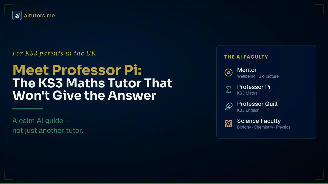 Meet Professor Pi: The KS3 Maths Tutor That Refuses to Give You the Answer