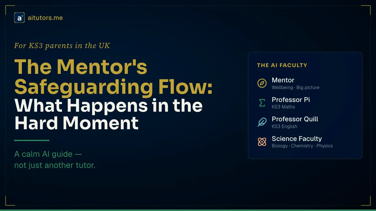The Mentor's Safeguarding Flow: The Childline Rule, the One-Hour Parent Email, and What Happens to the Session