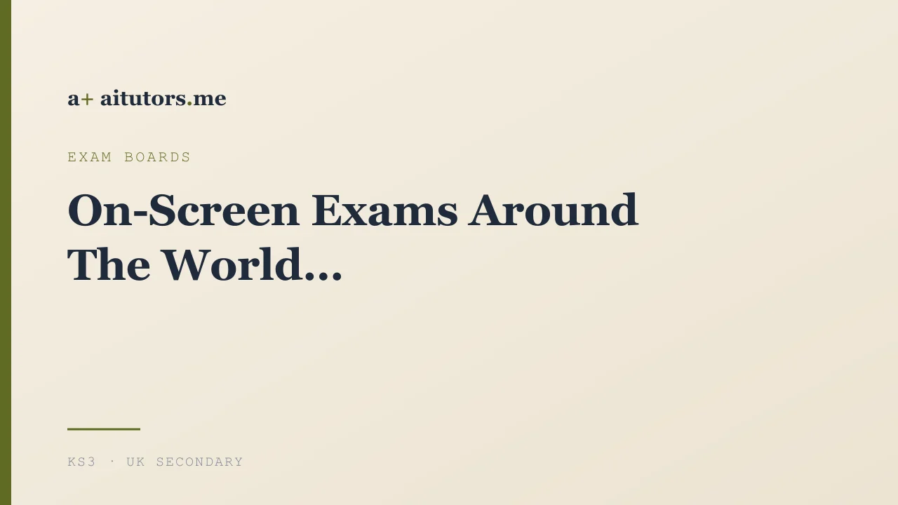 On-Screen Exams Around The World