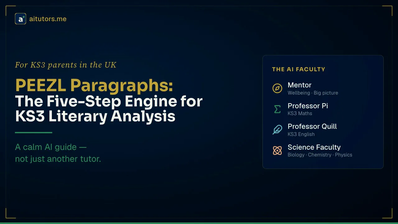 PEEZL Paragraphs: The Five-Step Engine for KS3 Literary Analysis