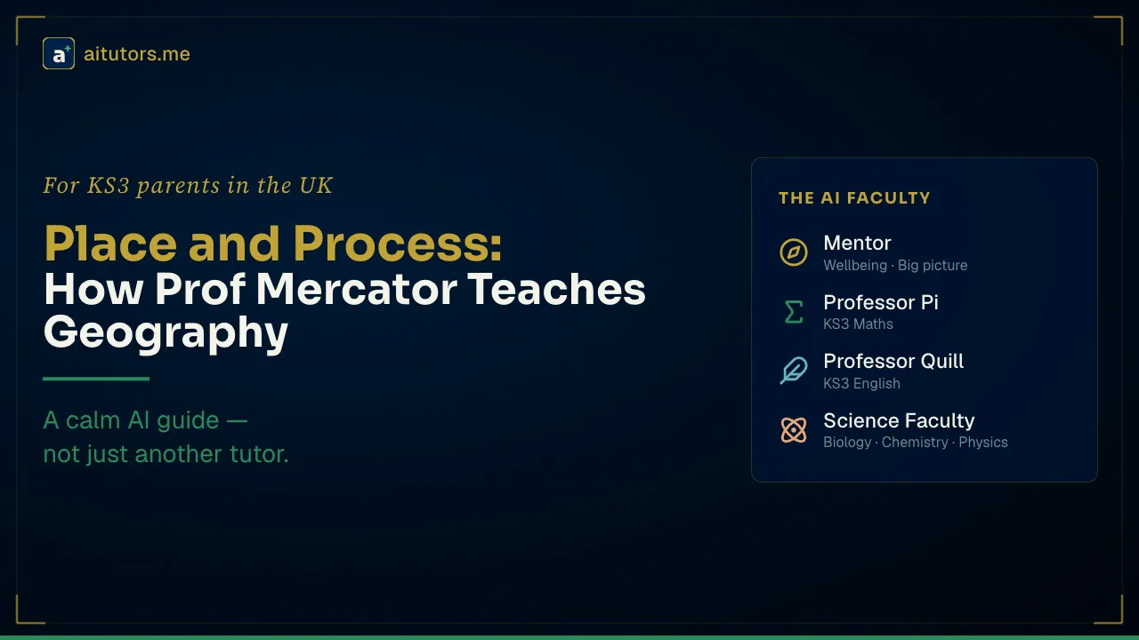 Place and Process: The Spine of Prof Mercator's Geography Teaching