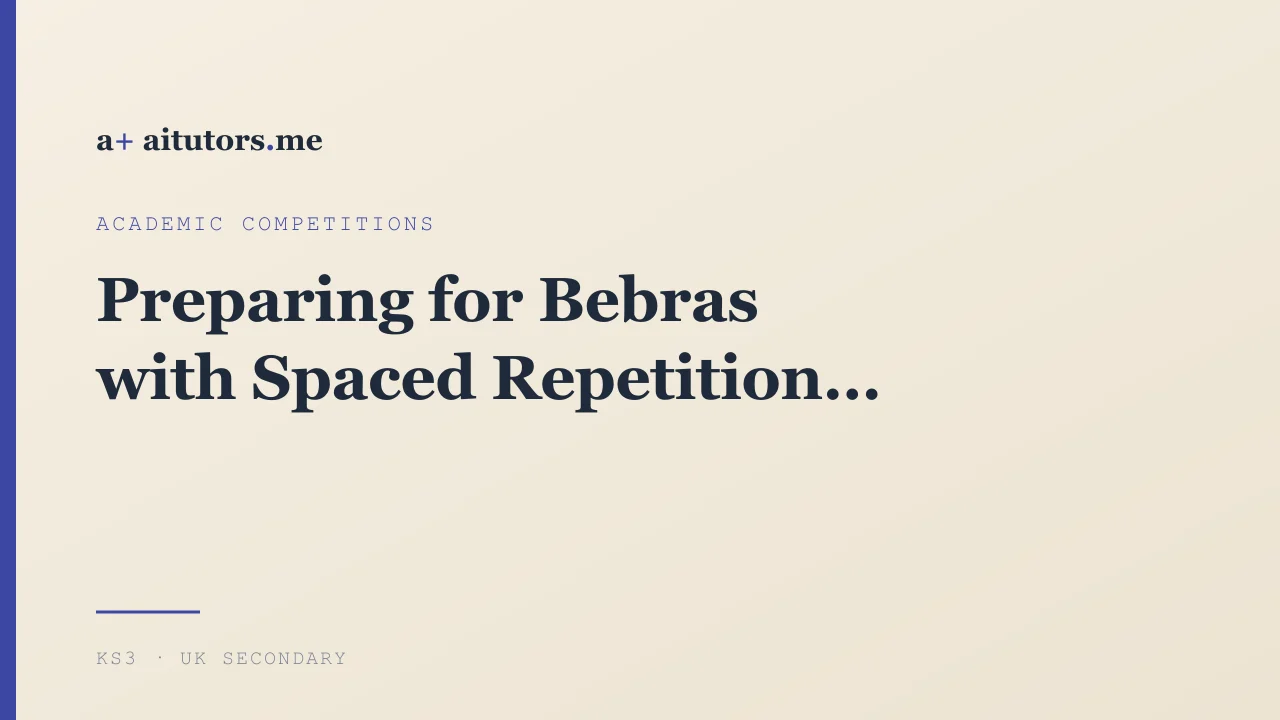 Preparing for Bebras with Spaced Repetition