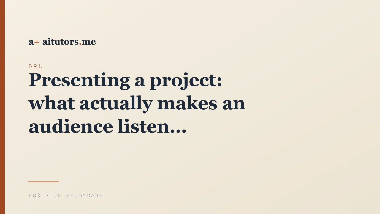 Presenting a project: what actually makes an audience listen