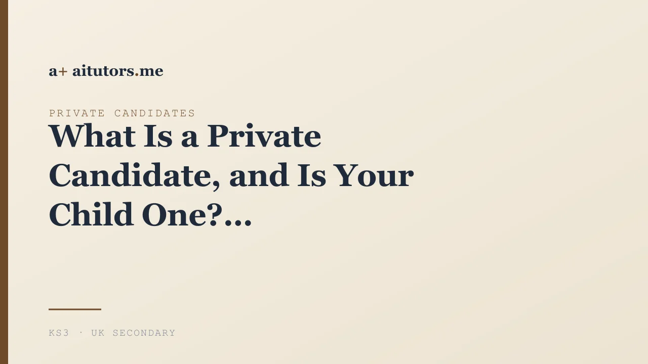 What Is a Private Candidate, and Is Your Child One?