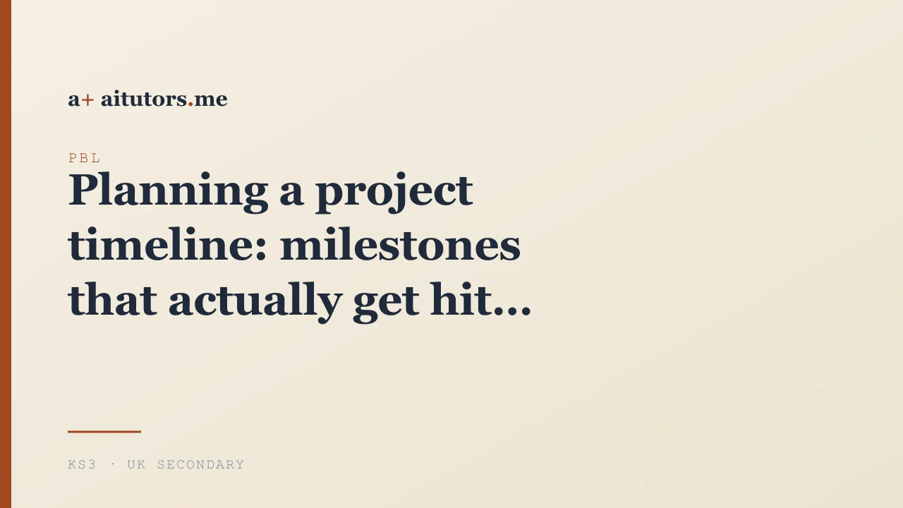 Planning a project timeline: milestones that actually get hit
