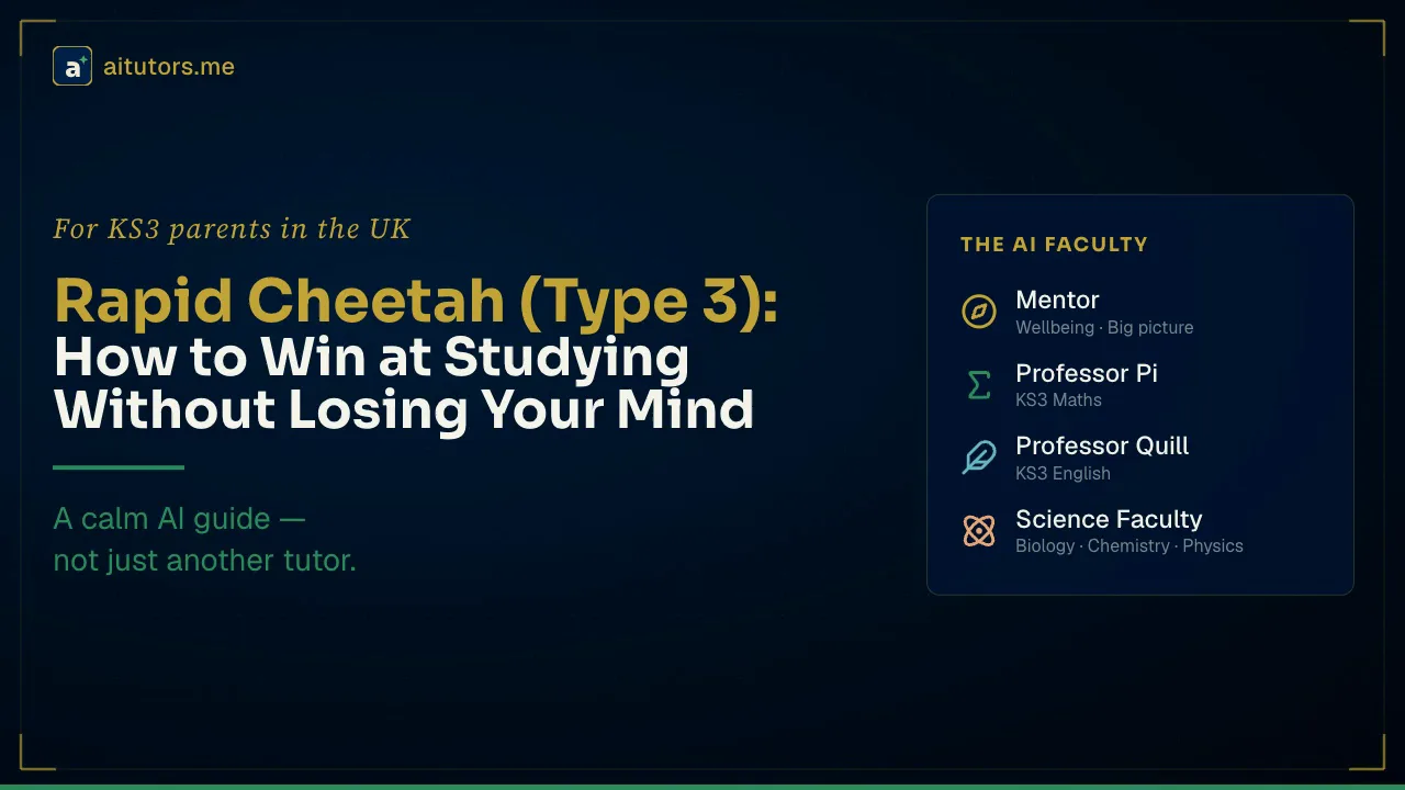 Rapid Cheetah (Type 3): How to Win at Studying Without Losing Your Mind