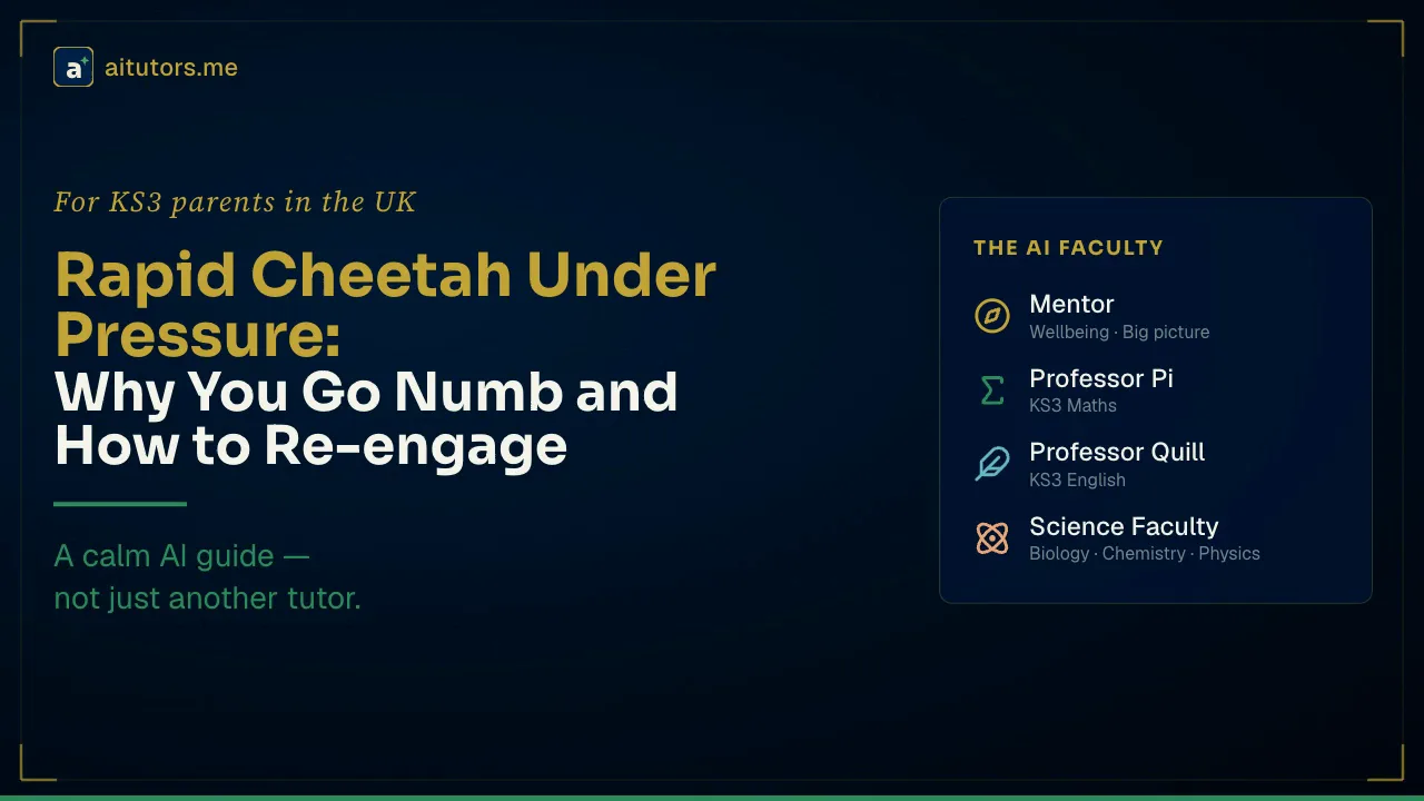 Rapid Cheetah Under Pressure: Why You Go Numb — and How to Re-engage