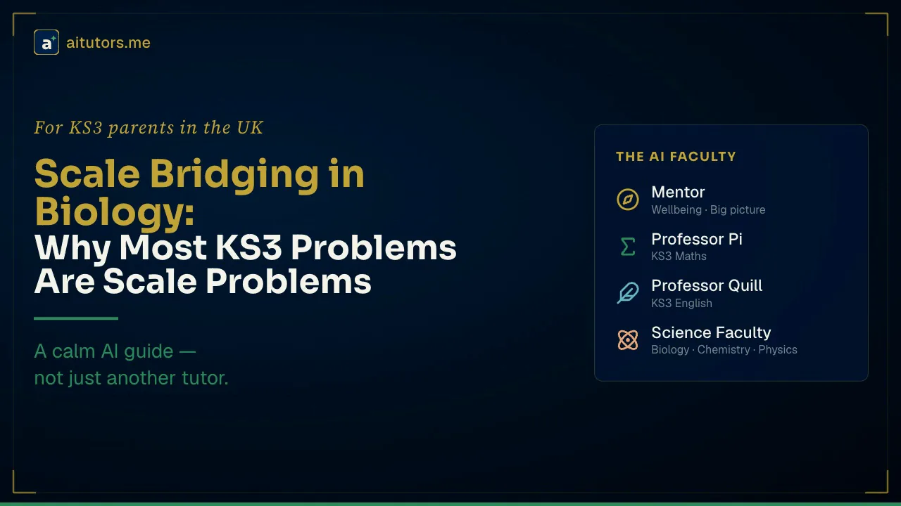 Scale Bridging in Biology: Why Most KS3 Problems Are Scale Problems