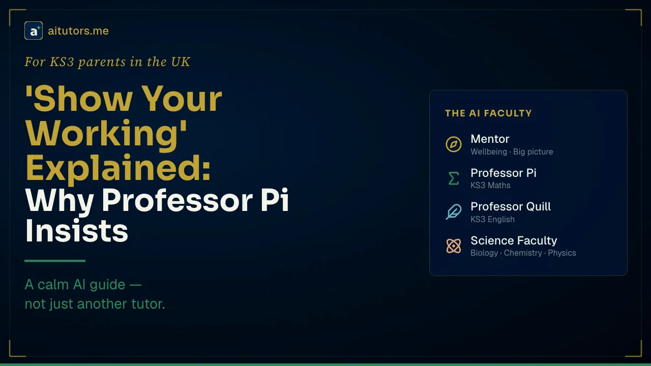 'Show Your Working' Explained: Why Professor Pi Insists, and What It Catches