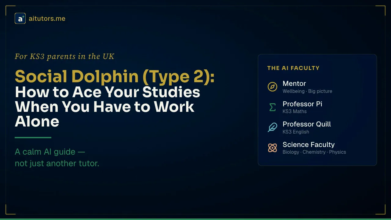 Social Dolphin (Type 2): How to Ace Your Studies When You Have to Work Alone
