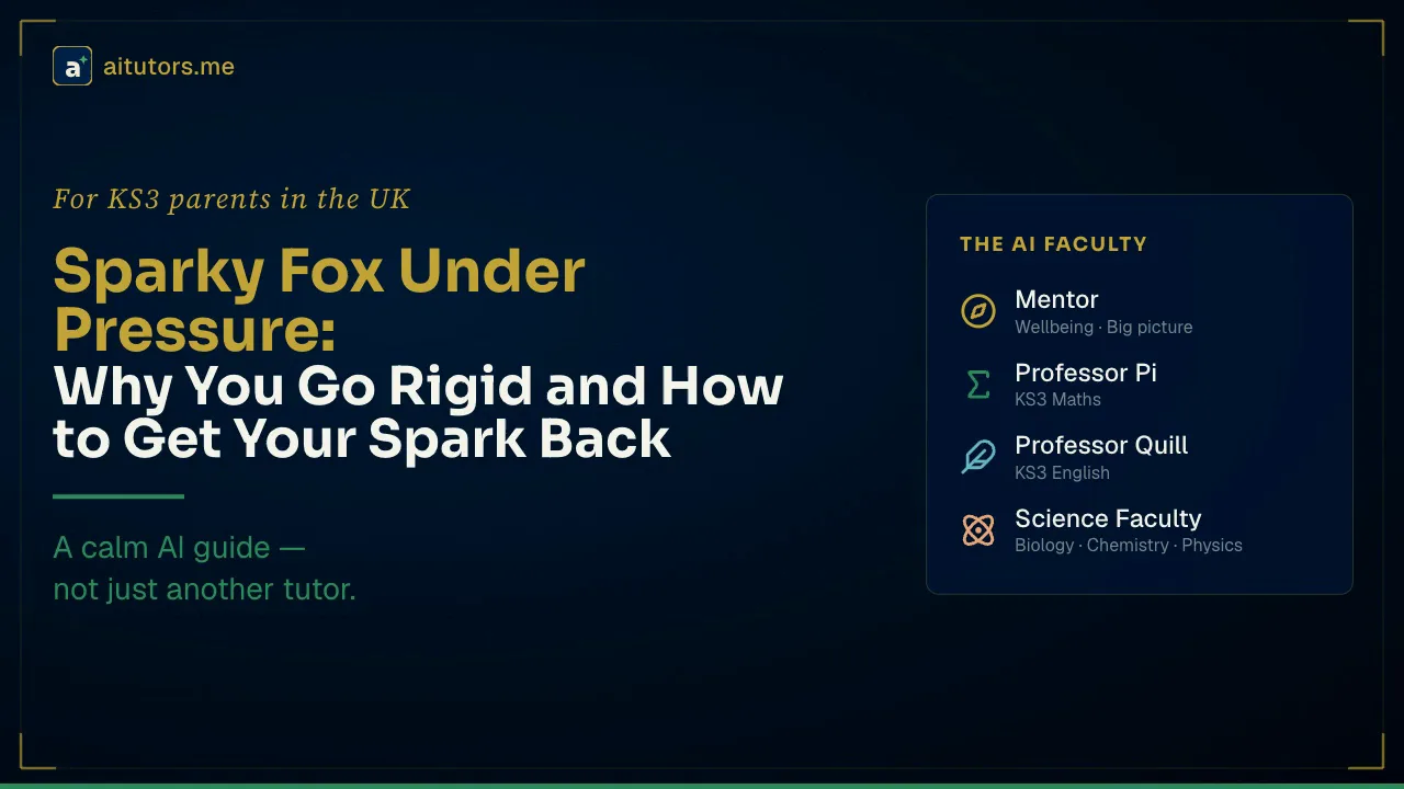 Sparky Fox Under Pressure: Why You Suddenly Get Rigid — and How to Get Your Spark Back