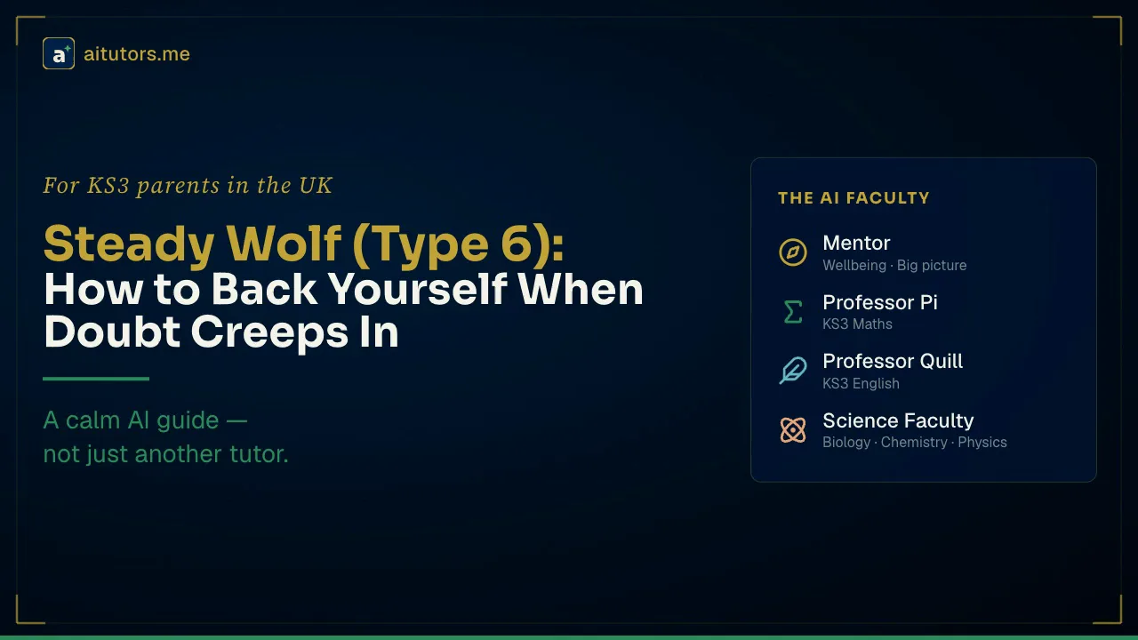 Steady Wolf (Type 6): How to Back Yourself When Doubt Creeps In