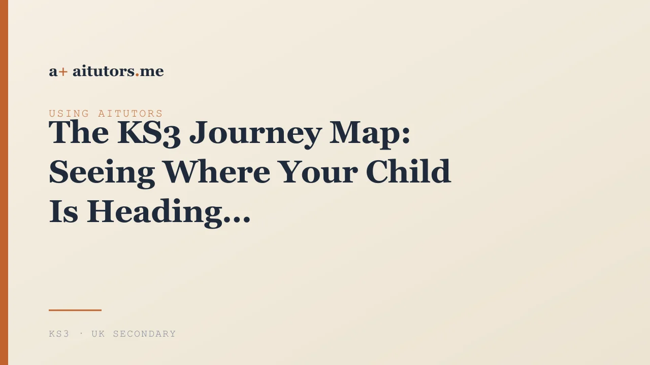 The KS3 Journey Map: Seeing Where Your Child Is Heading